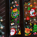194PCS Christmas Window Clings Stickers Snowflakes Indoor Home 6 Sheets by Deal US