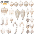 Sea Team 50-Pack Shatterproof Christmas Ball Ornaments Set Silver Xmas by Deal US