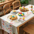 QIHOMPIB Easter Table Runner Colorful Eggs Polyester 13x72 Inch by Deal US