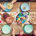 QIHOMPIB Easter Table Runner Colorful Eggs Polyester 13x72 Inch by Deal US