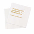 VOWFOO Don't Be Awkward Funny Cocktail Napkins 4.5x4.5 2-ply 100pcs by Deal US