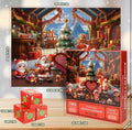 Unbranded Advent Calendar 2024 Jigsaw Puzzle 24 Days Christmas Countdown Red by Deal US