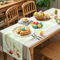 QIHOMPIB Easter Table Runner Pastel Pink Floral Boho 13x72 Inch by Deal US