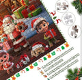 Unbranded Advent Calendar 2024 Jigsaw Puzzle 24 Days Christmas Countdown Red by Deal US