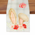 QIHOMPIB Easter Table Runner Pastel Pink Floral Boho 13x72 Inch by Deal US