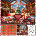 Unbranded Advent Calendar 2024 Jigsaw Puzzle 24 Days Christmas Countdown Red by Deal US