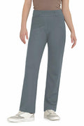 Women's Dress Pants Straight Work High Waisted Grey 29" Inseam Size 29 by Deal US