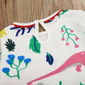 Dorhaeris Girls Cotton Long Sleeve Dinosaur A-line Crewneck Dress Size 2T by Deal US