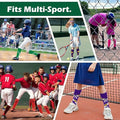 Zando Youth Athletic Multi-Sport Knee High Socks Pure Rose Red Size M 8-12 by Deal US