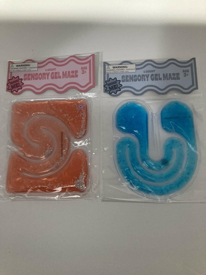 Target Bullseye Playground Sensory Gel Maze Fidget Toys Set of 2 Multicolor by Deal US