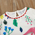 Dorhaeris Girls Cotton Long Sleeve Dinosaur A-line Crewneck Dress Size 2T by Deal US