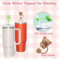 IN Chenthy 8 Pcs Silicone Animal Straw Topper for Stanley 30&40 Oz Tumbler by Deal US