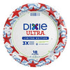 Dixie Ultra 10" Plates Americana 18 Count Paper Dinnerware