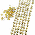Let's Decorate Golden Plated Decorative Nail Strips 11mm 10 Meters by Deal US