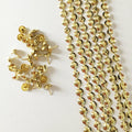 Let's Decorate Golden Plated Decorative Nail Strips 11mm 10 Meters by Deal US