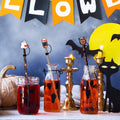 5Pcs Halloween Silicone Skull Ghost Straw Caps for Stanley 30&40oz Tumbler by Deal US