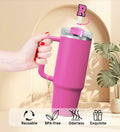 Nuozme Straw Cover Caps 6pcs w/ Initial Butterfly Charms for Stanley 30/40oz by Deal US