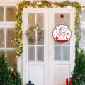 Absnfatu Let It Snow Christmas Wood Door Sign Hanging Decor by Deal US