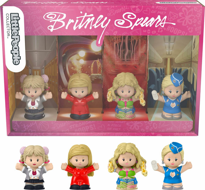 Little People Collector Britney Spears Special Edition Set 4 Figures Display Box by Deal US