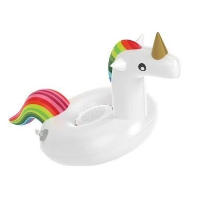 GEMS Unicorn Floating Speaker Water-Resistant USB-C Wireless White by Deal US