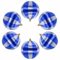 12 Pcs Christmas Thread Wrapped Balls Ornaments 2.4 Inch Holiday Decor by Deal US