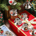 Syhood 16pcs Christmas Sublimation Bell Ornaments Red Metal Angel Frame by Deal US