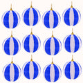 12 Pcs Christmas Thread Wrapped Balls Ornaments 2.4 Inch Holiday Decor by Deal US