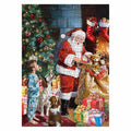 Christmas Eve Secret Painting 1000pc Adult Jigsaw Puzzle Winter Art Santa by Deal US
