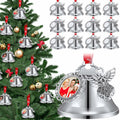 Syhood 16pcs Christmas Sublimation Bell Ornaments Red Metal Angel Frame by Deal US