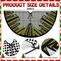 Boao Magic World Christmas Tree Skirt Vintage Envelope Design Rustic Xmas by Deal US