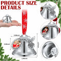 Syhood 16pcs Christmas Sublimation Bell Ornaments Red Metal Angel Frame by Deal US