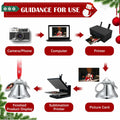 Syhood 16pcs Christmas Sublimation Bell Ornaments Red Metal Angel Frame by Deal US
