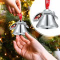 Syhood 16pcs Christmas Sublimation Bell Ornaments Red Metal Angel Frame by Deal US
