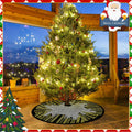 Boao Magic World Christmas Tree Skirt Vintage Envelope Design Rustic Xmas by Deal US