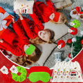 Bunnycool Christmas Hair Scrunchies & Sleep Eye Mask Set 24 Pcs by Deal US