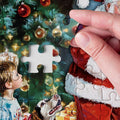 Christmas Eve Secret Painting 1000pc Adult Jigsaw Puzzle Winter Art Santa by Deal US