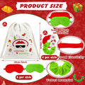 Bunnycool Christmas Hair Scrunchies & Sleep Eye Mask Set 24 Pcs by Deal US