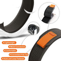 ALSMGGBPAF Quick Release Trail Loop Watch Bands 22mm Adjustable Black by Deal US