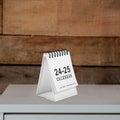 Light House Mini Desk Calendar 2024-2025 White July 2024-Dec 2025 by Deal US