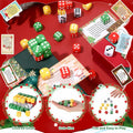 [Like New] Shappy Christmas Party Dice Game Set 4 Sets 4 Colored Dice Storage Box 4 Players by Deal US