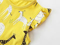 Toddler Girl Dress Sundress Short Sleeve Dinosaur Pink Size 5T by Deal US