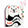 Lalala Baby Black White Sensory Toy with Mirror High Contrast Board Book by Deal US