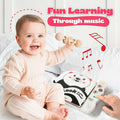 Lalala Baby Black White Sensory Toy with Mirror High Contrast Board Book by Deal US