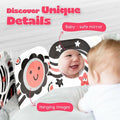 Lalala Baby Black White Sensory Toy with Mirror High Contrast Board Book by Deal US