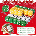 [Like New] Shappy Christmas Party Dice Game Set 4 Sets 4 Colored Dice Storage Box 4 Players by Deal US