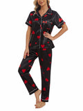 VENTELAN Women's Pajama Set Plus Size Super-Soft Short & Long Sleeve Pants SizeL by Deal US