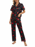 VENTELAN Women's Pajama Set Plus Size Super-Soft Short & Long Sleeve Pants SizeL by Deal US