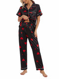 VENTELAN Women's Pajama Set Plus Size Super-Soft Short & Long Sleeve Pants SizeL by Deal US