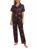 VENTELAN Women's Pajama Set Plus Size Super-Soft Short & Long Sleeve Pants SizeL by Deal US