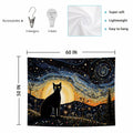 LUVADIAN Elephant Nursery Tapestry Wall Hanging Blue 50x60 Inches by Deal US